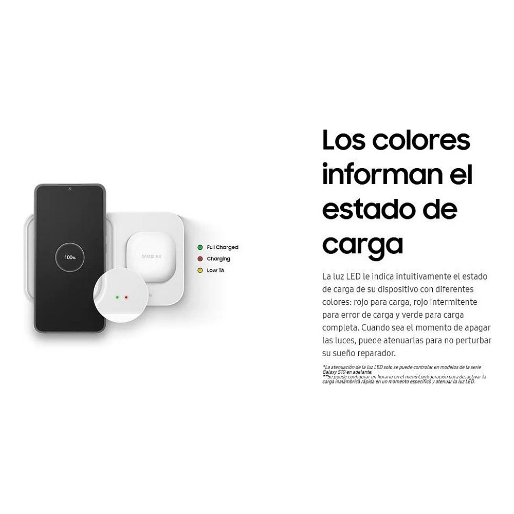 Cargador inalámbrico Samsung Super Fast Wireless Charger Duo 15w Galaxy Z Flip7 Fold7 6