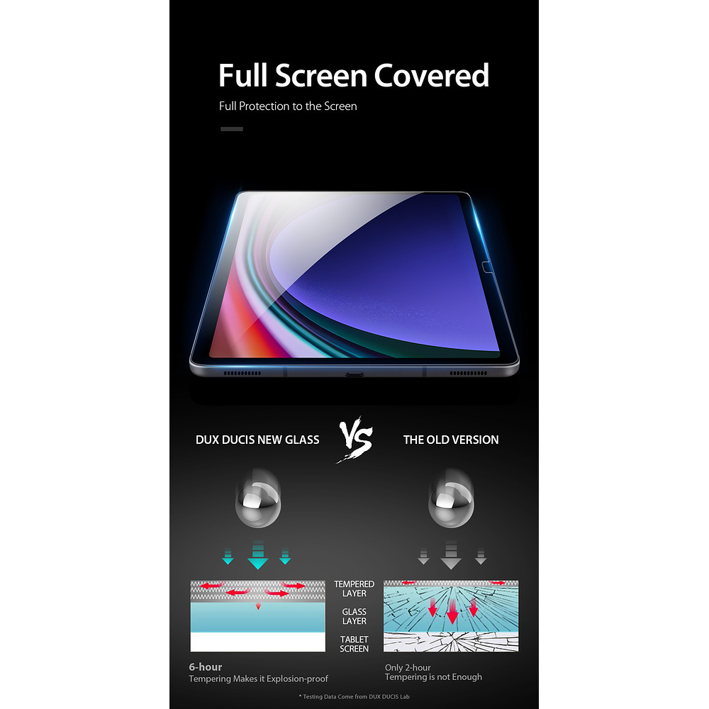 Mica De Vidrio Dux Ducis Para Galaxy Tab S9 Fe Plus X610 7
