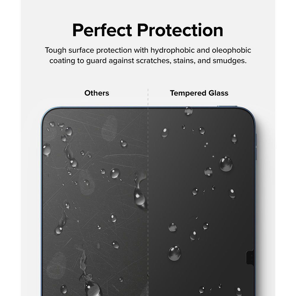 Mica Vidrio Ringke Glass Para iPad 10ma Gen A2696 A2757 Agua 9