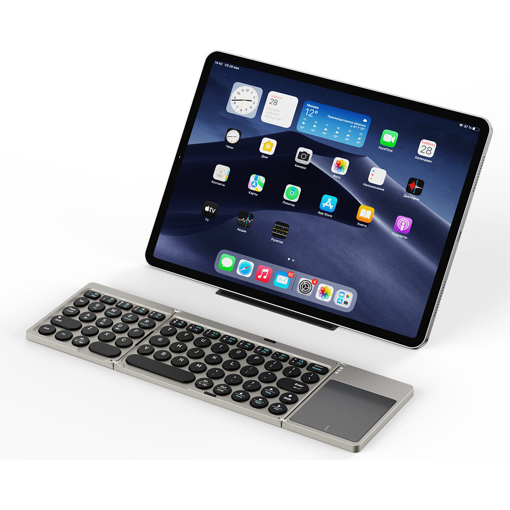 Teclado Portátil Touchflip Para Ipad Air 11 M3 A3266 A3267 A3270 (2025) 2