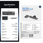 Teclado Portátil Touchflip Para Ipad Air 11 M3 A3266 A3267 A3270 (2025) 10