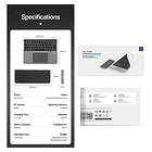 Teclado Portátil Touchfold Para Ipad Pro 12.9 2018 A1876  10