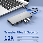 Hub Upgrow Usb C 13en1 Para Macbook Pro 14 M5 (2025) A3434 4