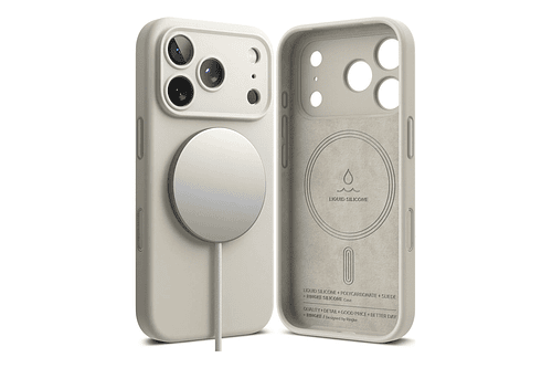 Case Ringke Silicone Magsafe Para Iphone 17 Pro 6.3 Stone