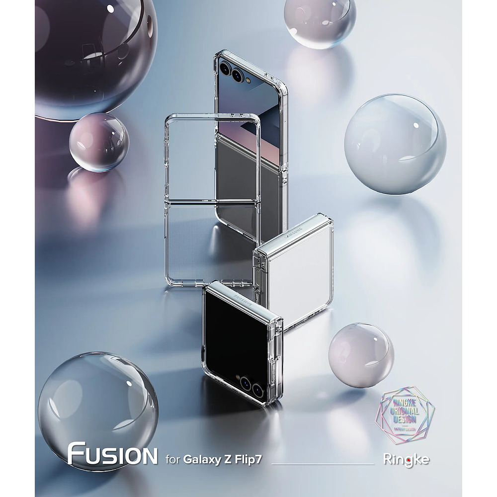 Case Ringke Fusion Para Galaxy Z Flip7 Flip 7 (2025) Clear 2