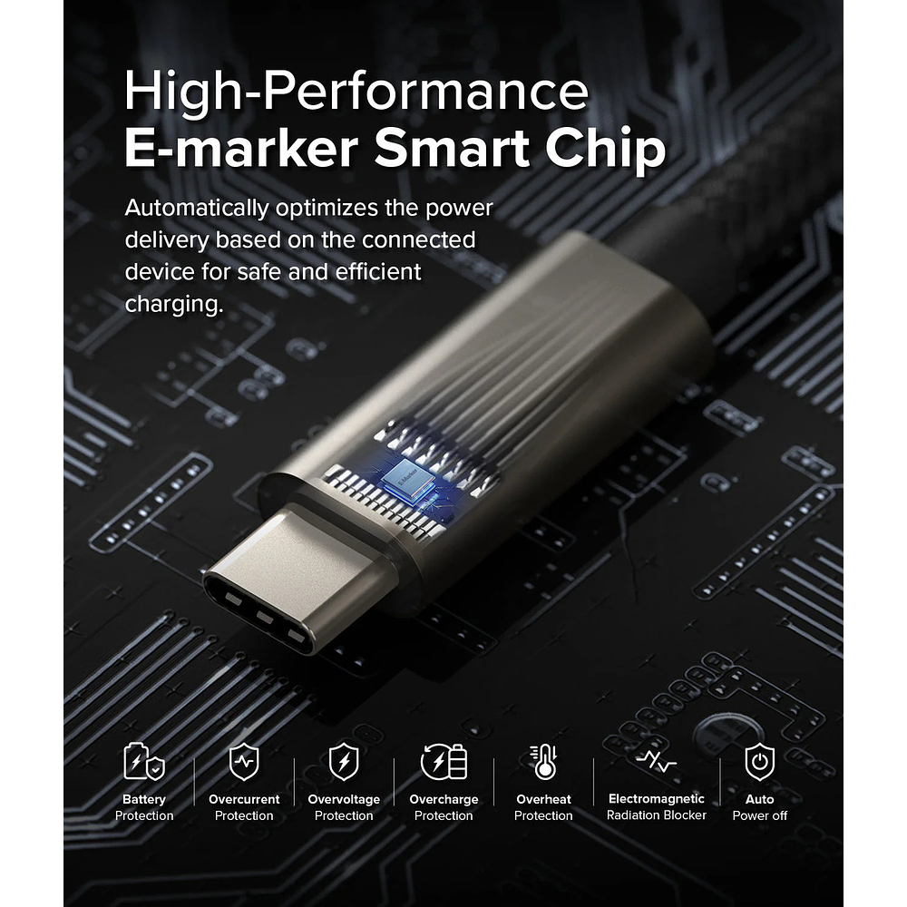 Cable Ringke 240w ( 2m ) Para Macbook Pro 14 M5 (2025) A3434 9