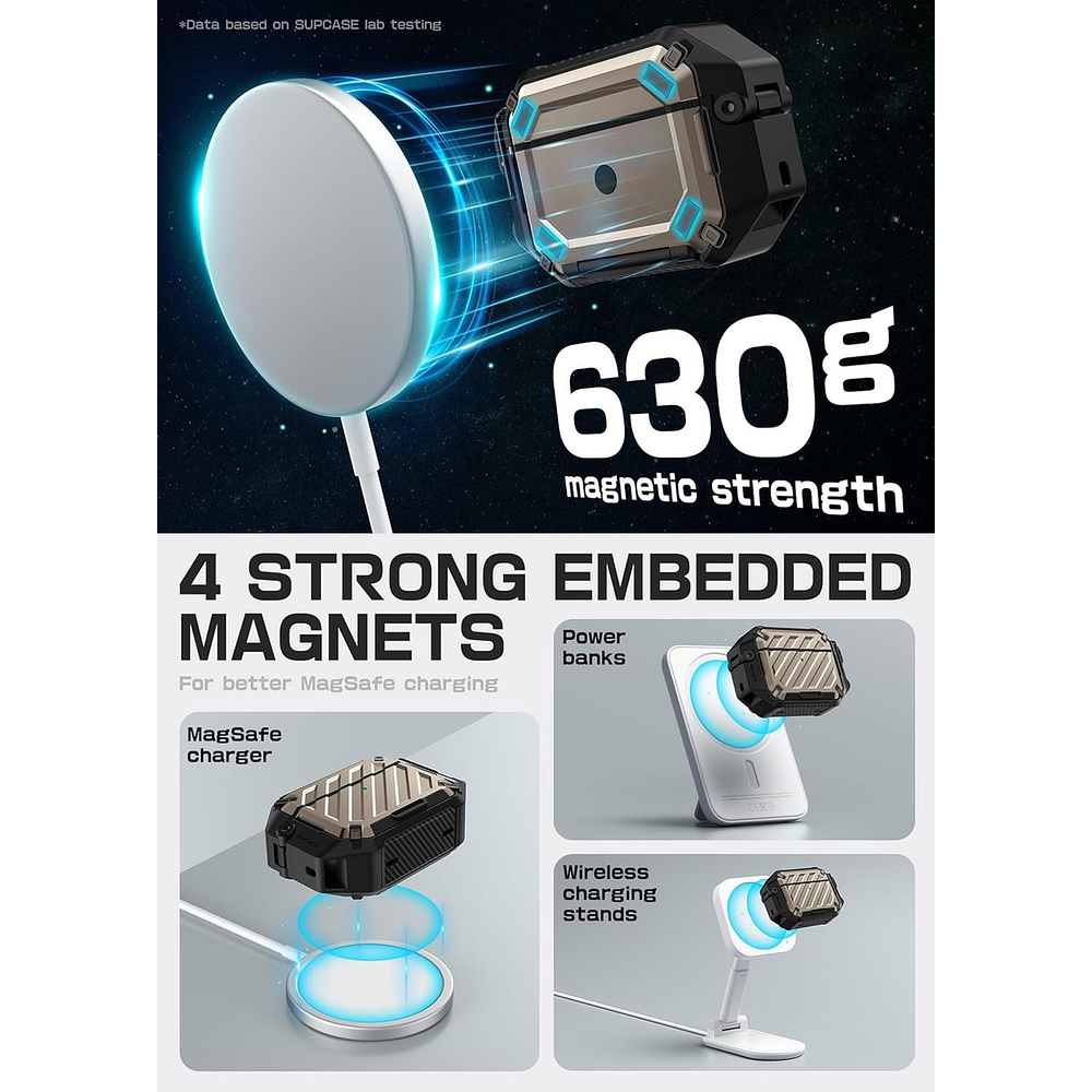 Case Acuático Supcase Para Airpods Pro 3ra Gen (2025) Desert 2