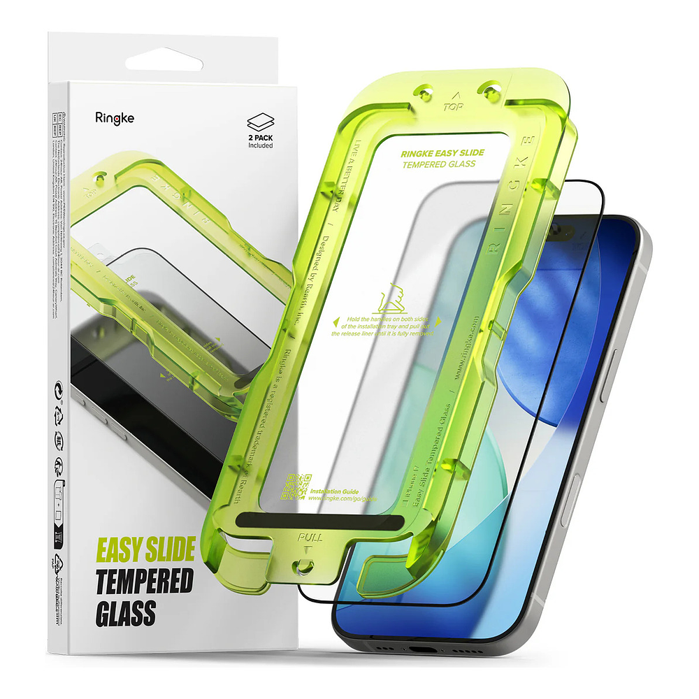 Mica Vidrio Ringke Easy Slide Para iPhone 17 Normal 6.3 2pc 1