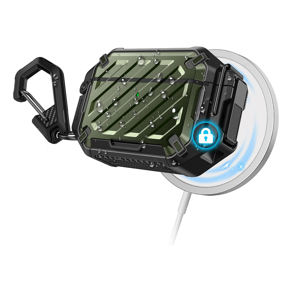 Case Acuático Supcase Para Airpods Pro 3ra Gen (2025) Olive 1