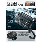 Case Acuático Supcase Para Airpods Pro 3ra Gen (2025) Negro 4