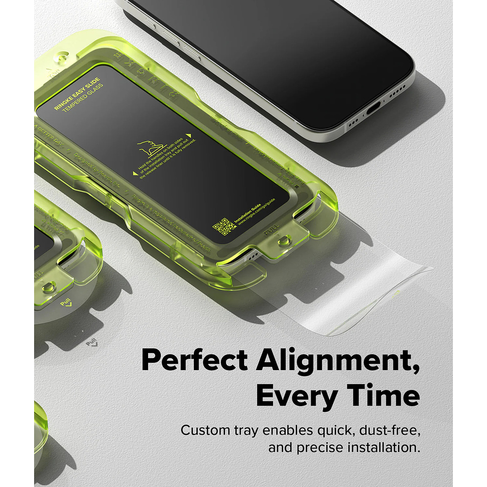 Mica Vidrio Ringke Easy Slide Para iPhone 17 Normal 6.3 2pc 3