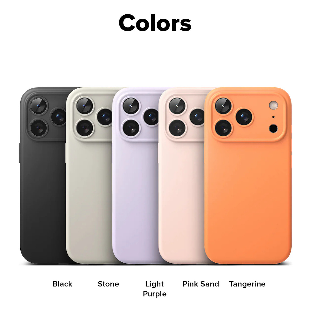 Case Ringke Silicone Magsafe Para Iphone 17 Pro 6.3 Stone 9