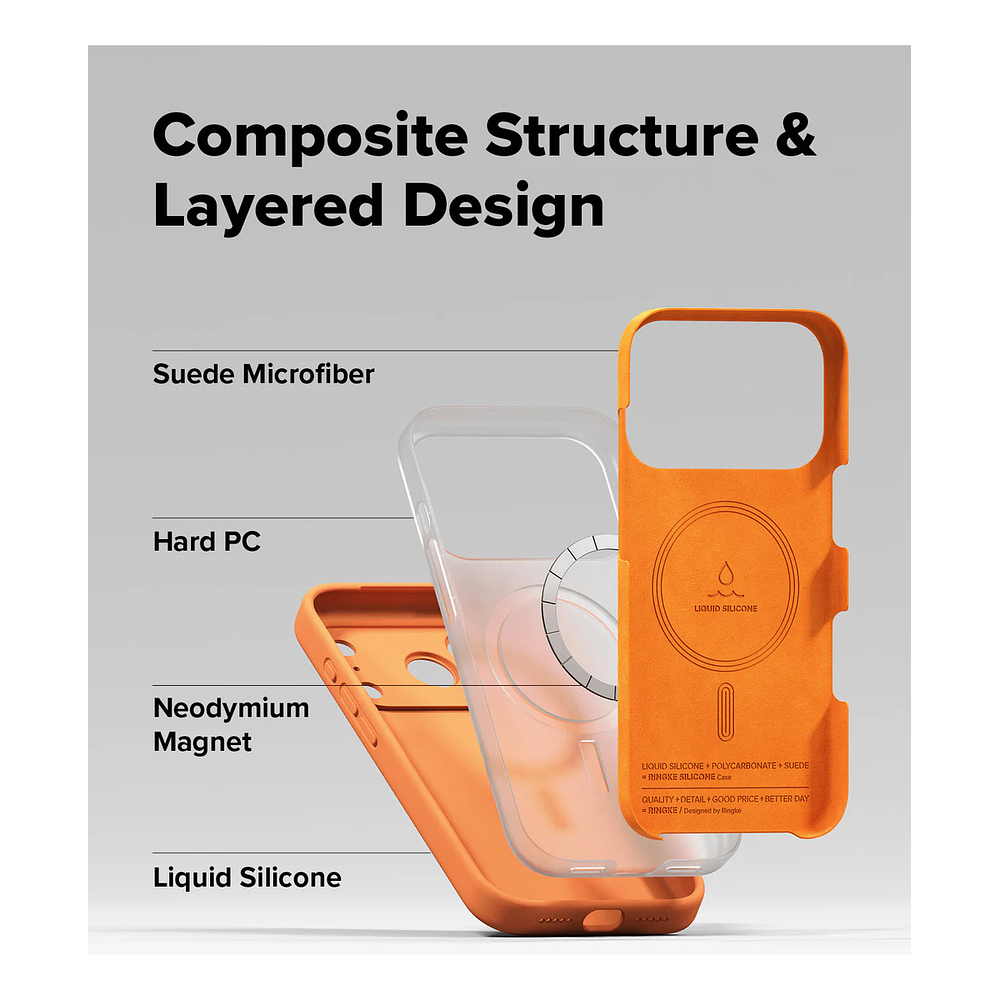 Case Ringke Silicone Magsafe Para Iphone 17 Pro Max 6.9 Tanger 8