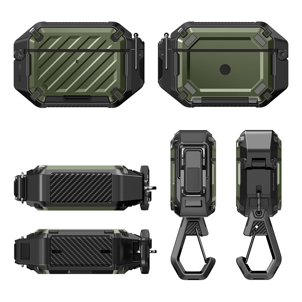 Case Acuático Supcase Para Airpods Pro 3ra Gen (2025) Olive 5
