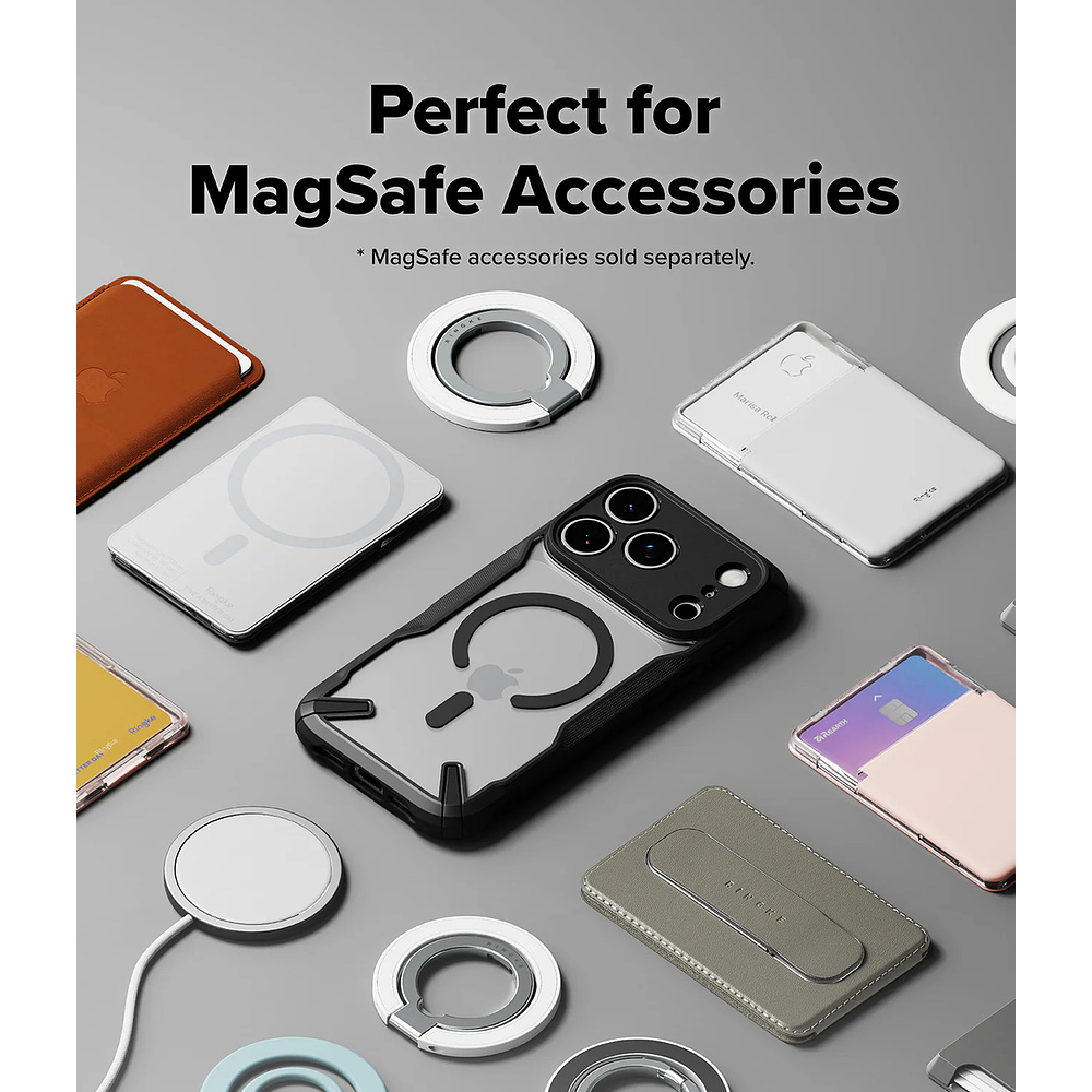 Case Ringke Fusion X Magsafe Para Iphone 17 Pro Max 6.9 Black  3