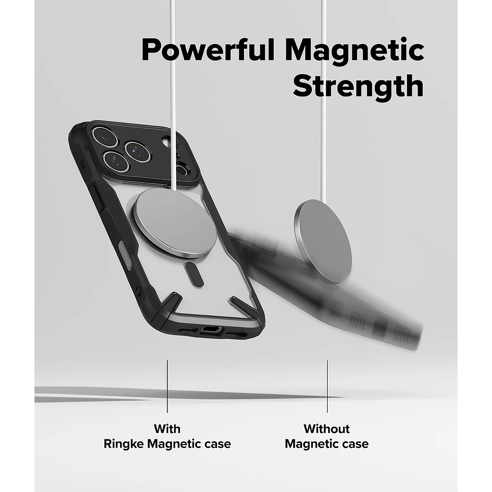 Case Ringke Fusion X Magsafe Para Iphone 17 Pro Max 6.9 Black  4