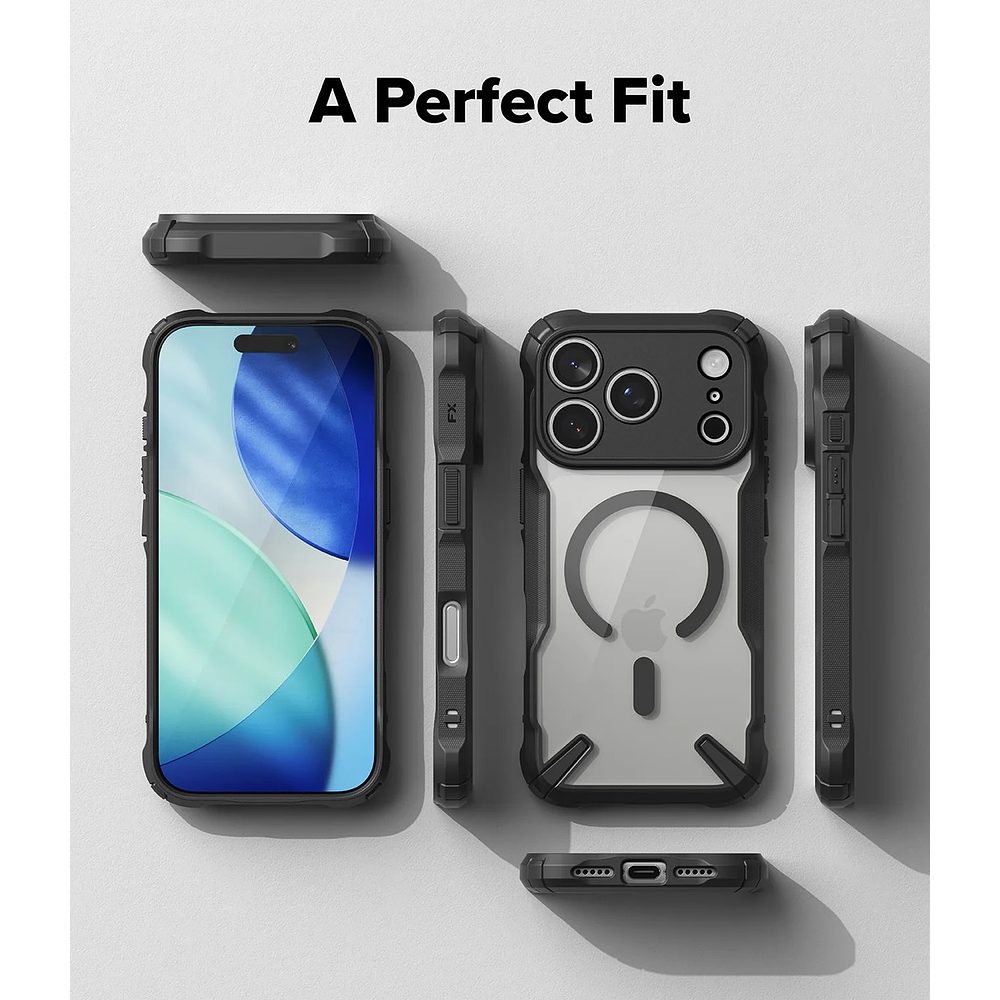 Case Ringke Fusion X Magsafe Para Iphone 17 Pro Max 6.9 Black  5