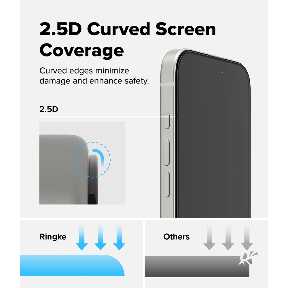 Mica Vidrio Ringke Easy Slide Para iPhone 17 Normal 6.3 2pc 9