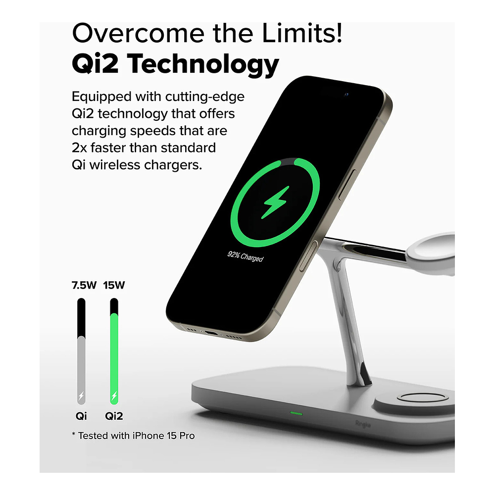 Ringke Cargador 3en1 Magsafe Para Galaxy Watch Ultra 2025 47mm 2