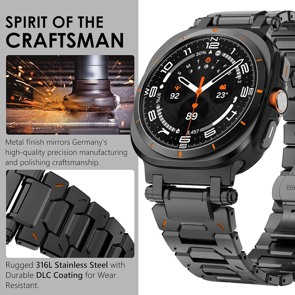 Correa De Acero Wingle Para Galaxy Watch Ultra 2025 47mm 4