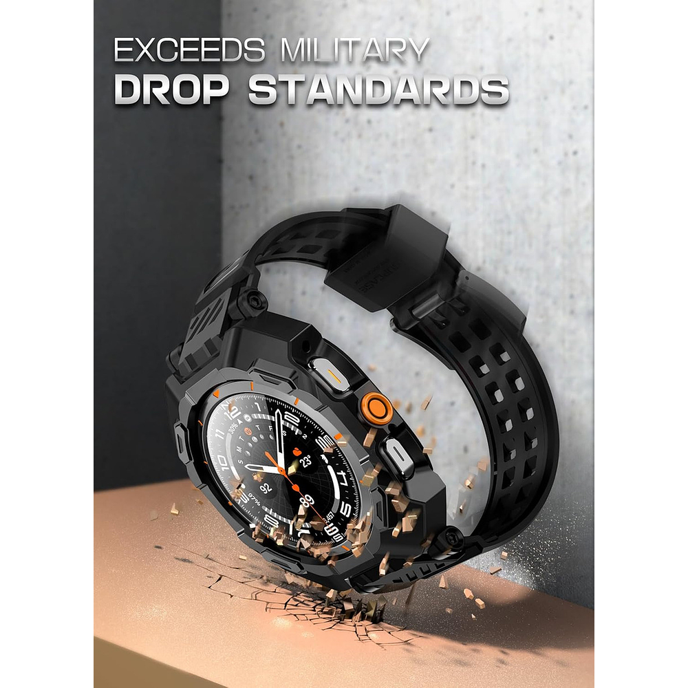 Correa + Case + Mica Supcase Para Galaxy Watch Ultra 2025 47mm 4