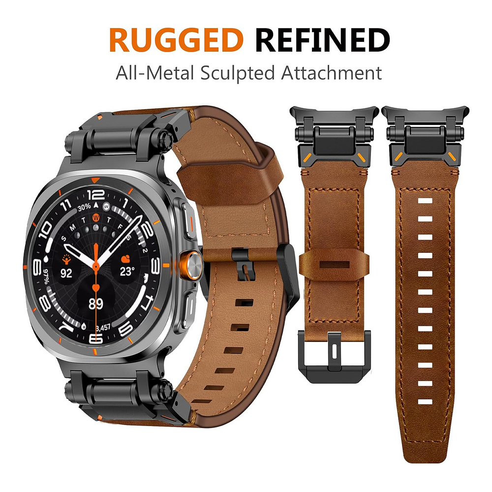 Correa De Acero | Cuero Wingle Para Galaxy Watch Ultra 2025 47mm 9