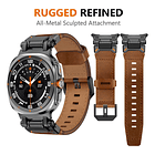 Correa De Acero | Cuero Wingle Para Galaxy Watch Ultra 2025 47mm 9