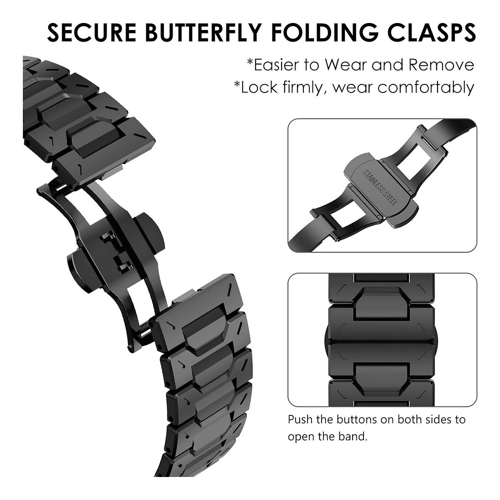 Correa De Acero Wingle Para Galaxy Watch Ultra 2025 47mm 9