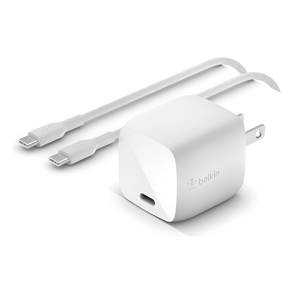 Cargador de Pared Belkin 30w Para iPhone 17 Pro Max 6.9 | iPhone 17 Pro 6.3 | iPhone 17 Normal 6.3 | iPhone 17 Air 6.5 + Cable 1