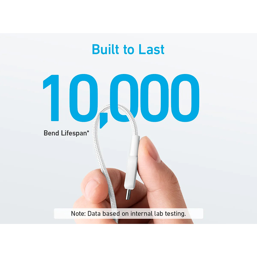 Cable Anker 322 Usb-c 1m Para iPhone 17 Pro Max 6.9 | iPhone 17 Pro 6.3 | iPhone 17 Normal 6.3 | iPhone 17 Air 6.5 3