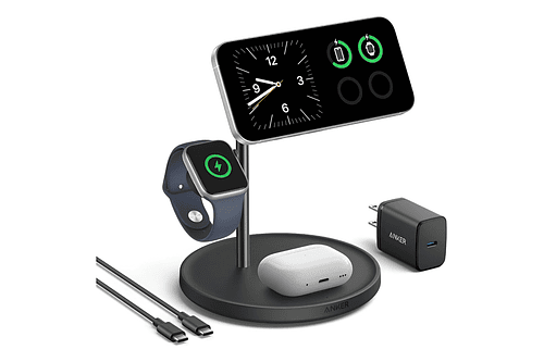 Cargador Anker Qi2 Magsafe Stand Para iPhone 17 Pro Max 6.9 | iPhone 17 Pro 6.3 | iPhone 17 Normal 6.3 | iPhone 17 Air 6.5