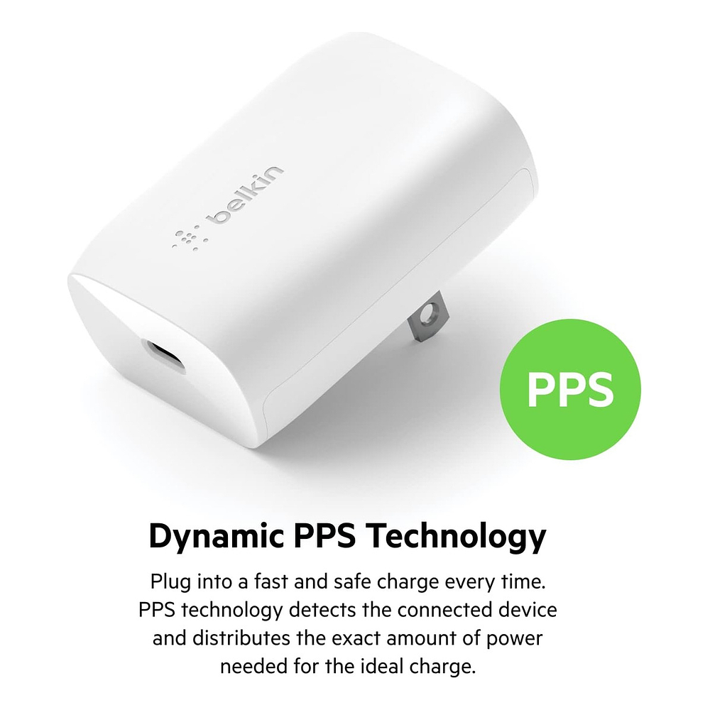 Cargador de Pared Belkin 30w Para iPhone 17 Pro Max 6.9 | iPhone 17 Pro 6.3 | iPhone 17 Normal 6.3 | iPhone 17 Air 6.5 (cubo) 3