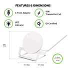 Belkin Cargador Inalambrico Para iPhone 17 Pro Max 6.9 | iPhone 17 Pro 6.3 | iPhone 17 Normal 6.3 | iPhone 17 Air 6.5 3