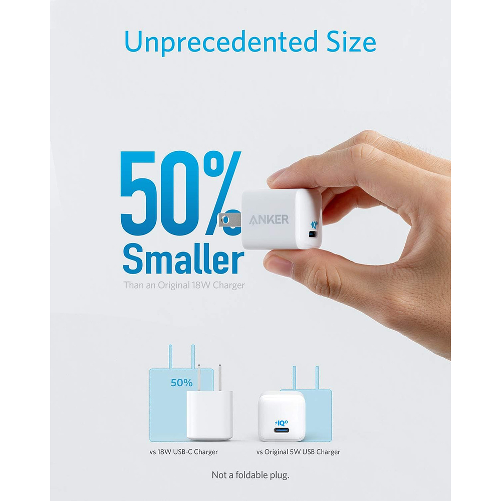 Anker Cargador 20w Para iPhone 17 Pro Max 6.9 | iPhone 17 Pro 6.3 | iPhone 17 Normal 6.3 | iPhone 17 Air 6.5 2-pack 2