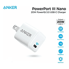 Anker Cargador 20w Para iPhone 17 Pro Max 6.9 | iPhone 17 Pro 6.3 | iPhone 17 Normal 6.3 | iPhone 17 Air 6.5 2-pack 6
