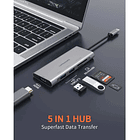 Adaptador Hub Upgrow Hdmi 5en1 Para iPhone 17 Pro Max 6.9 | iPhone 17 Pro 6.3 | iPhone 17 Normal 6.3 | iPhone 17 Air 6.5 3