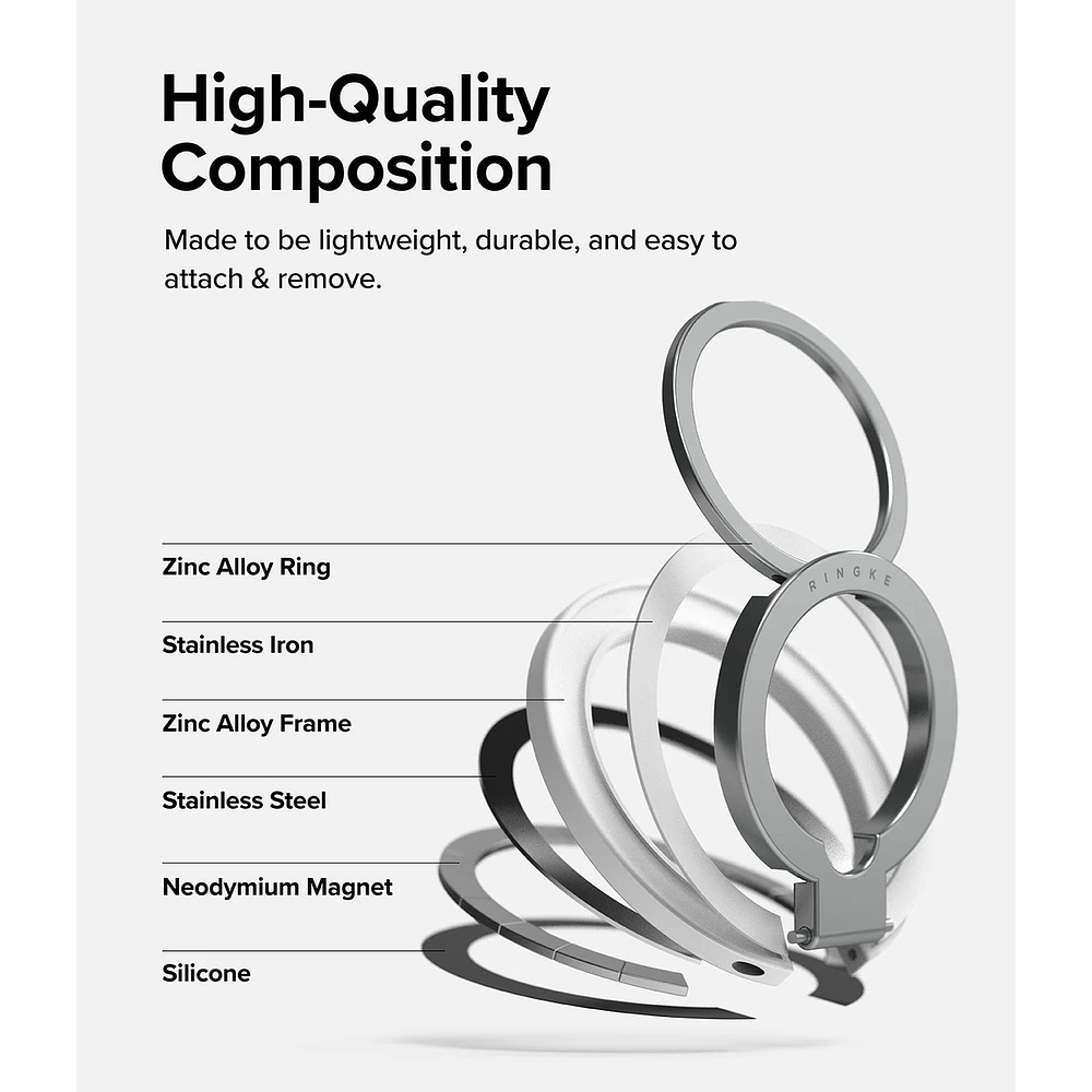 Holder Parante Ringke Magsafe Para iPhone 17 Pro Max 6.9 | iPhone 17 Pro 6.3 | iPhone 17 Normal 6.3 | iPhone 17 Air 6.5 7