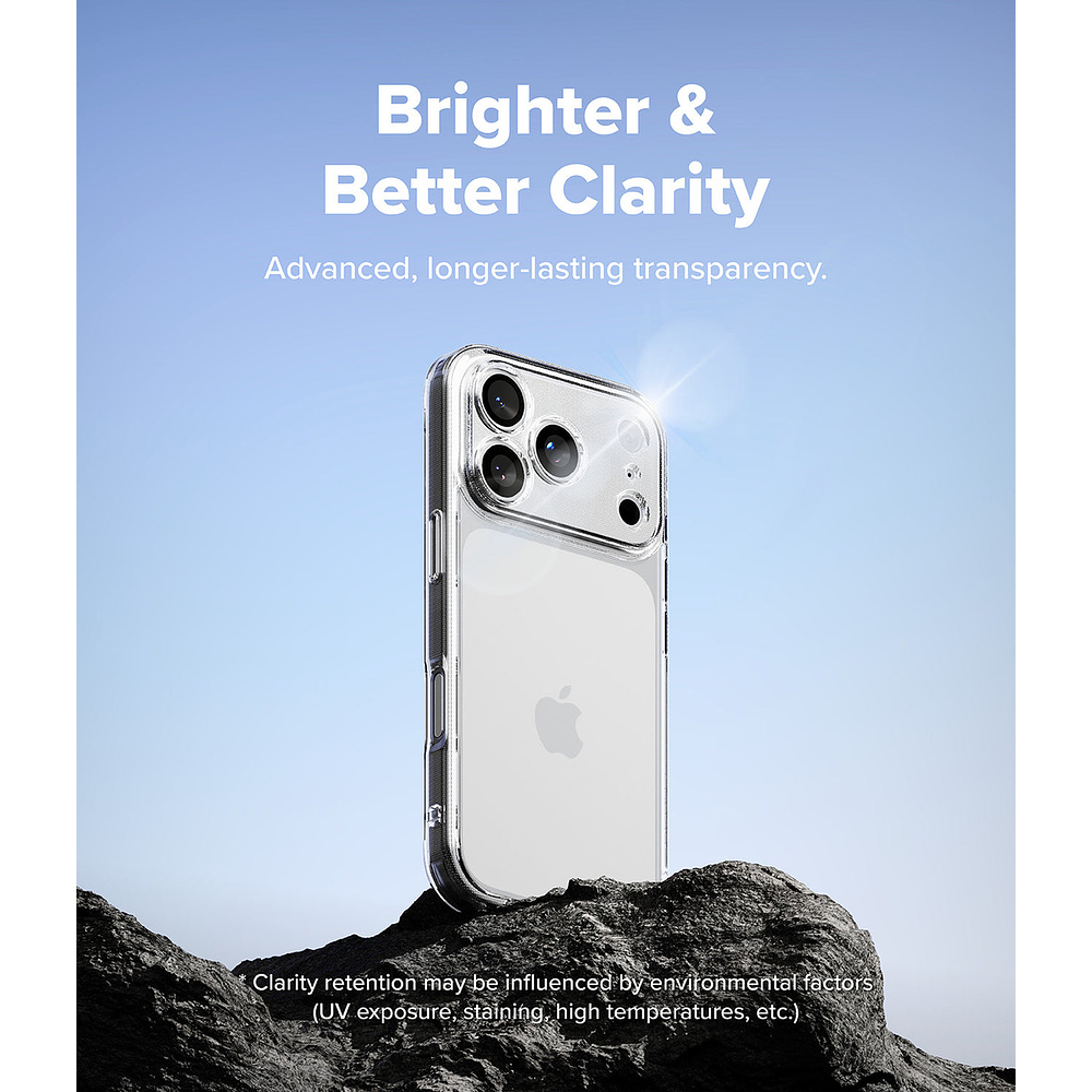 Case Ringke Fusion Clear Para Iphone 17 Pro 6.3 Transparente 2