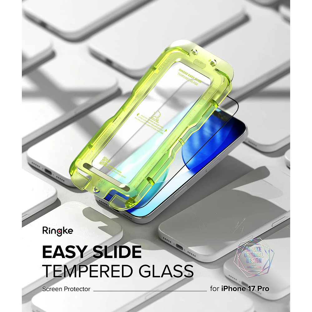 Mica D Vidrio Ringke Easy Slide Para iPhone 17 Pro 6.3 2pack 2