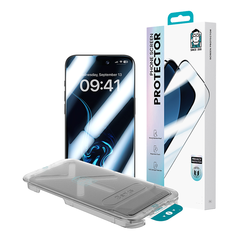 Mica De Vidrio Antiespía Benks Para Iphone 17 Air 6.5 Anti 1