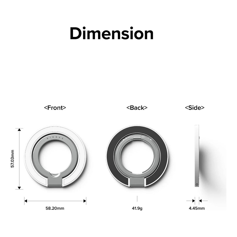 Holder Parante Ringke Magsafe Para iPhone 17 Pro Max 6.9 | iPhone 17 Pro 6.3 | iPhone 17 Normal 6.3 | iPhone 17 Air 6.5 9