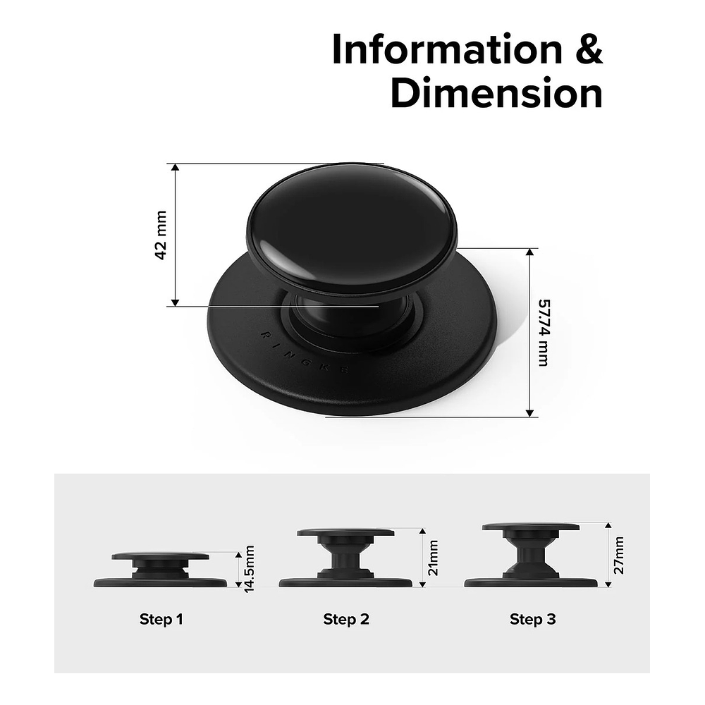 Ringke Pop Socket Magsafe Para iPhone 17 Pro Max 6.9 | iPhone 17 Pro 6.3 | iPhone 17 Normal 6.3 | iPhone 17 Air 6.5 Ng 10