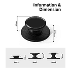 Ringke Pop Socket Magsafe Para iPhone 17 Pro Max 6.9 | iPhone 17 Pro 6.3 | iPhone 17 Normal 6.3 | iPhone 17 Air 6.5 Ng 10