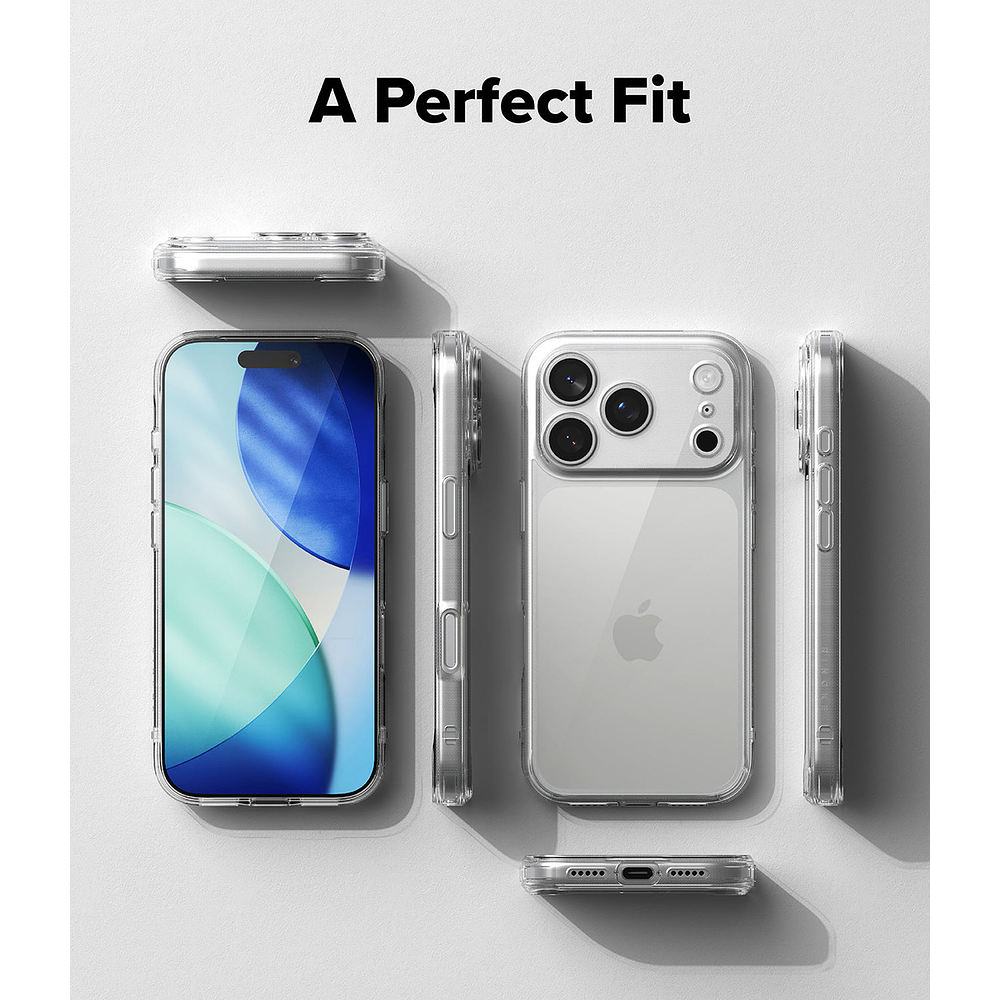 Case Ringke Fusion Clear Para Iphone 17 Pro 6.3 Transparente 5