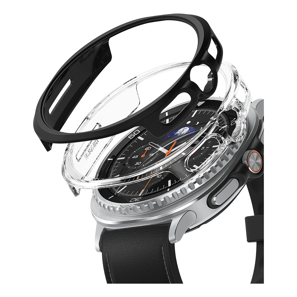 Case Ringke Slim 2-pack Para Galaxy Watch8 46mm Clear/black 1