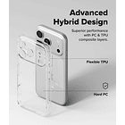 Case Ringke Fusion Clear Para Iphone 17 Pro 6.3 Transparente 6
