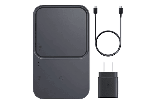 Cargador inalámbrico Samsung Super Fast Wireless Charger Duo 15w Para Galaxy S25 Fe (2025) 