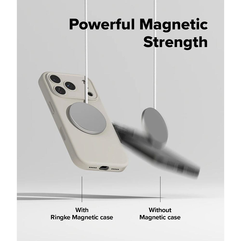 Case Ringke Silicone Magsafe Para Iphone 17 Pro Max 6.9 Stone 6