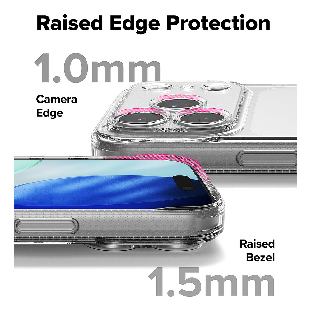 Case Ringke Fusion Clear Para Iphone 17 Pro 6.3 Transparente 8