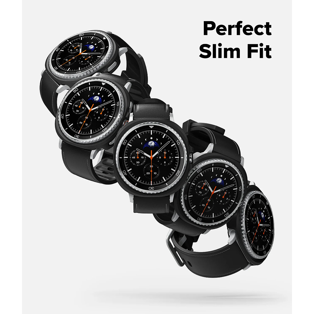 Case Ringke Slim 2-pack Para Galaxy Watch8 46mm Clear/black 2
